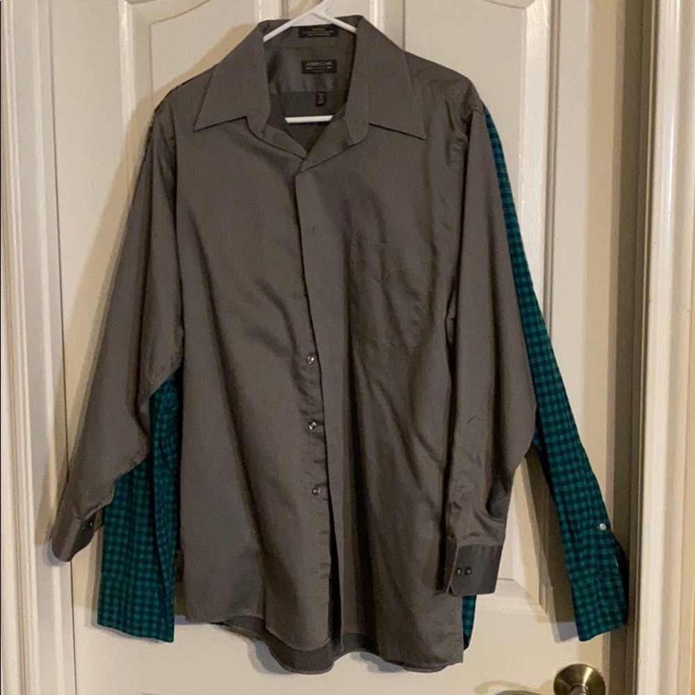 Grey Button Down